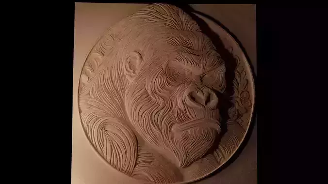 Gorilla CNC 3d Print High Relief Sand Casting