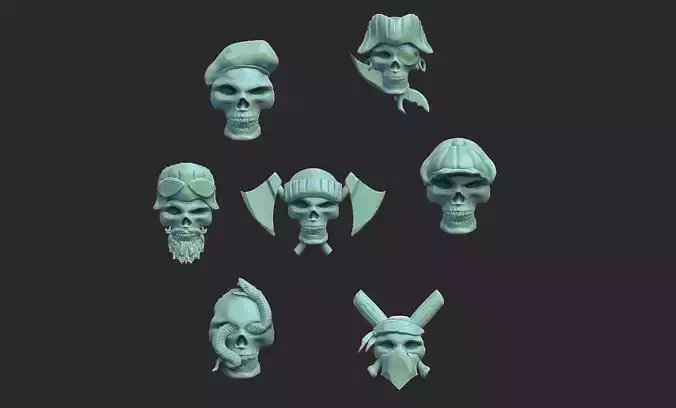 7 skulls