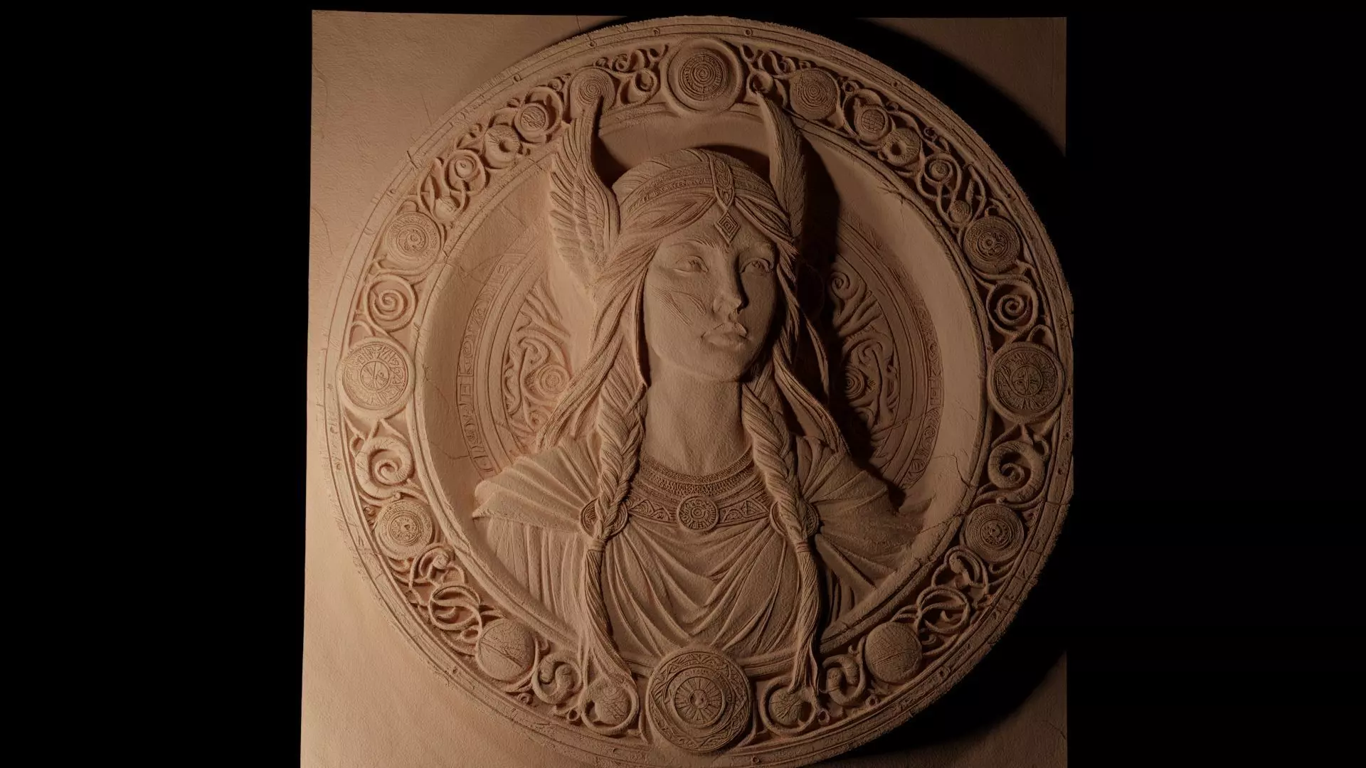 Freya CNC 3d Print High Relief Sand Casting 3D print model_0