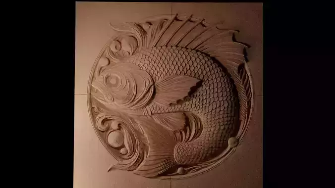 Fish CNC 3d Print High Relief Sand Casting