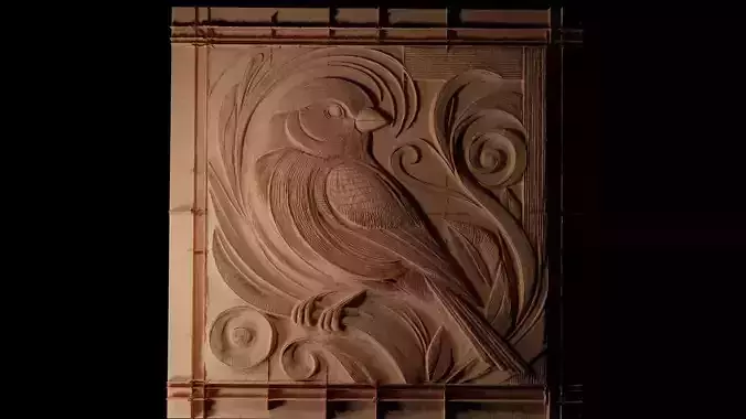 Finch CNC 3d Print High Relief Sand Casting