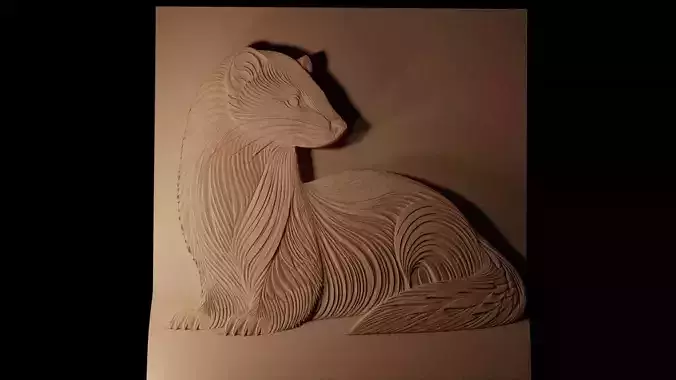Ferret CNC 3d Print High Relief Sand Casting
