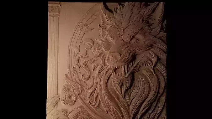 Fenrir CNC 3d Print High Relief Sand Casting