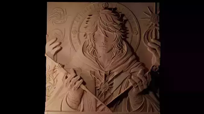 Elric of Melnibon CNC 3d Print High Relief Sand Casting