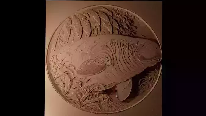 Dugong CNC 3d Print High Relief Sand Casting