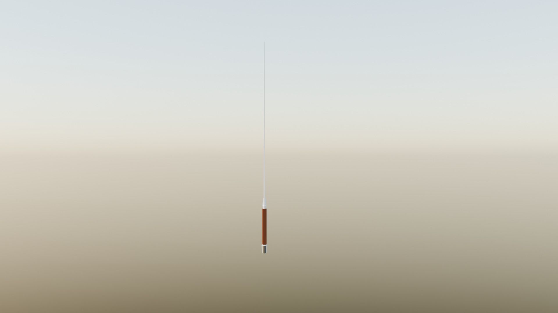 Low poly one handed sword 3D model_4