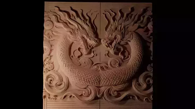 Dragon CNC 3d Print High Relief Sand Casting