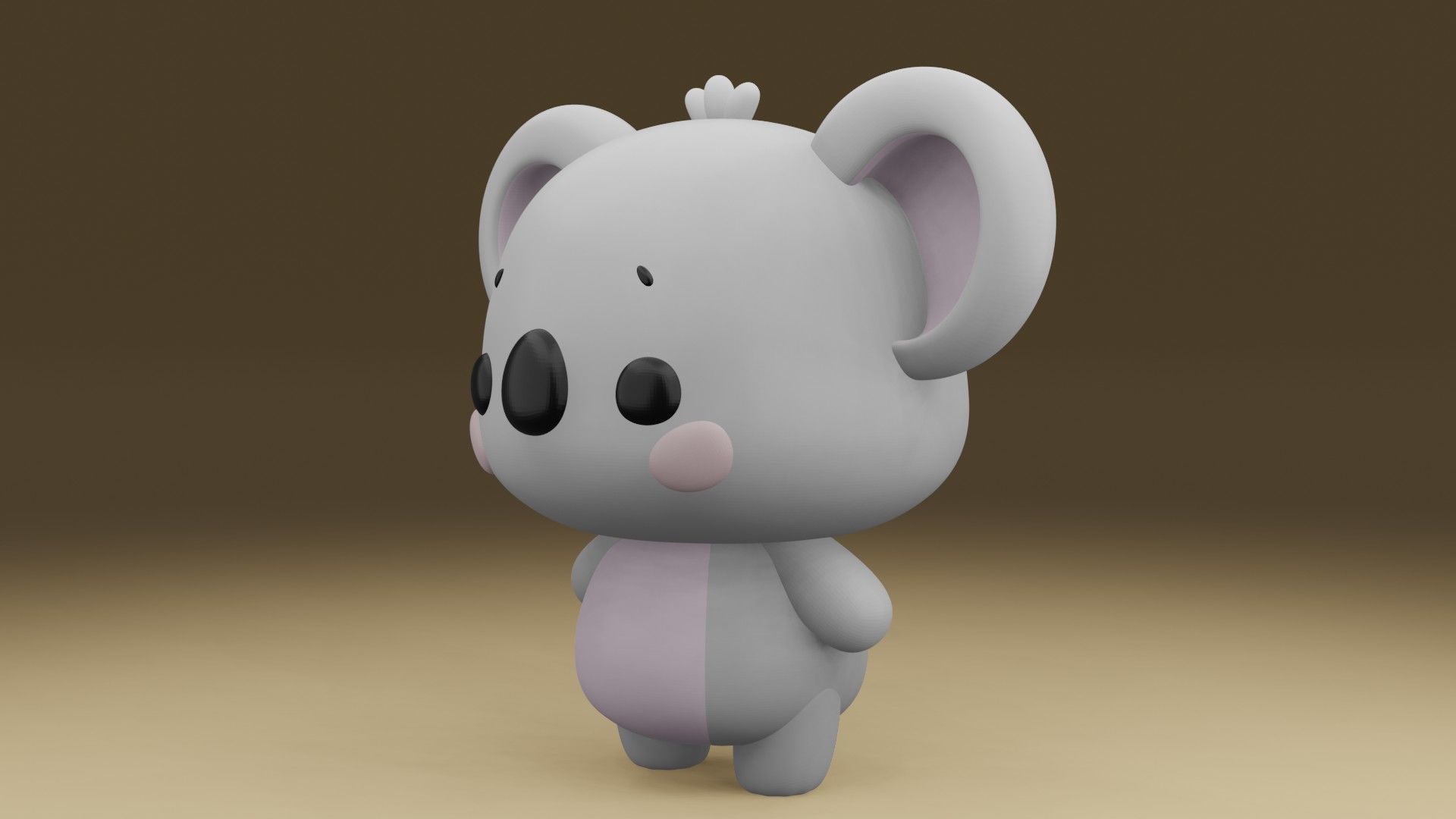 Koala 3D print model_14