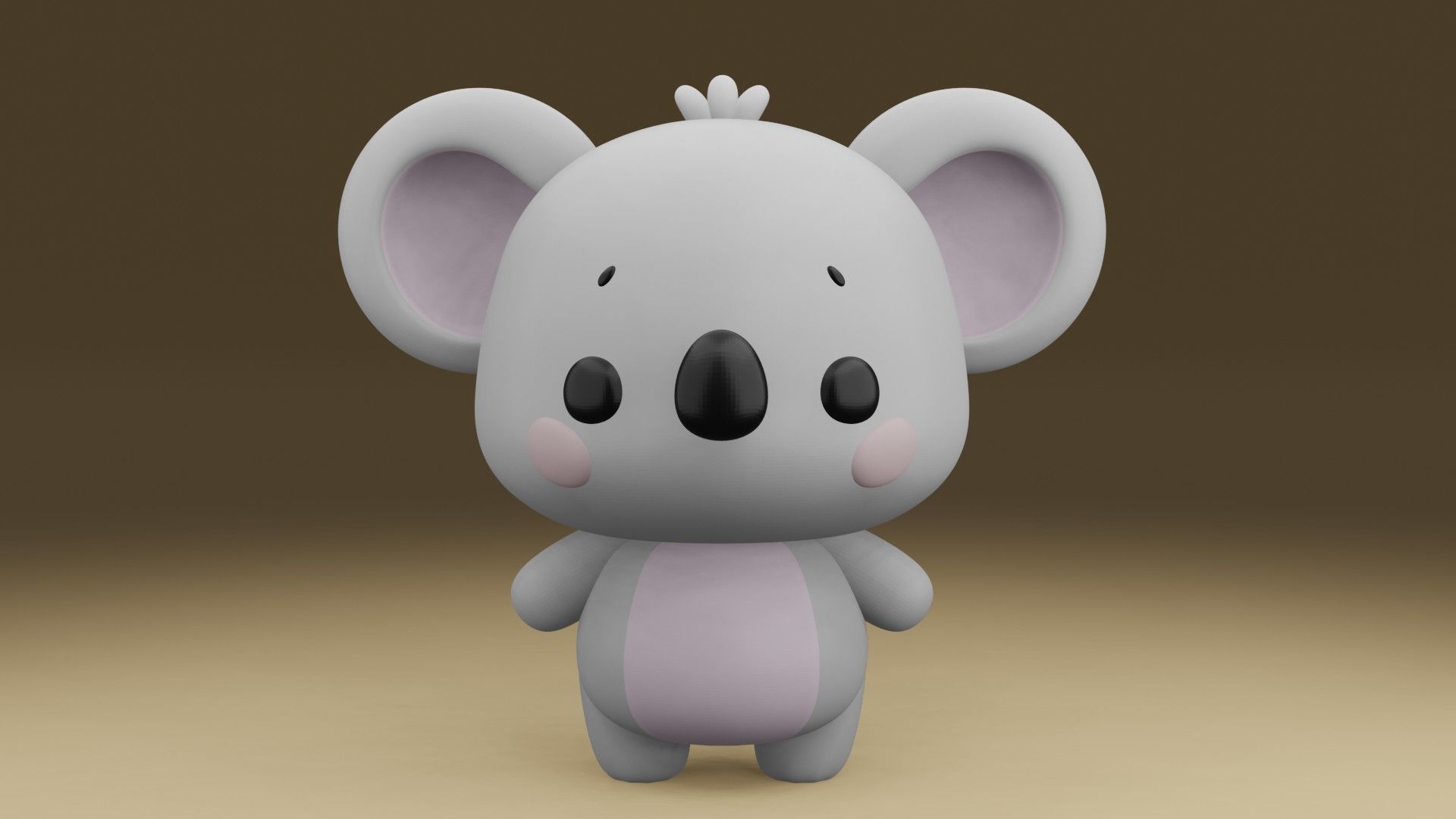 Koala 3D print model_7