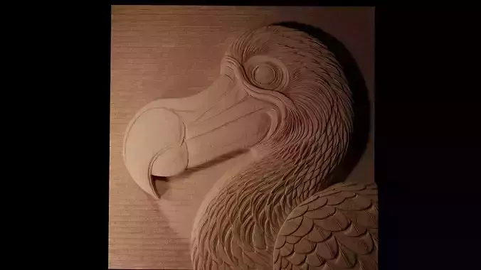 Dodo CNC 3d Print High Relief Sand Casting 3D print model