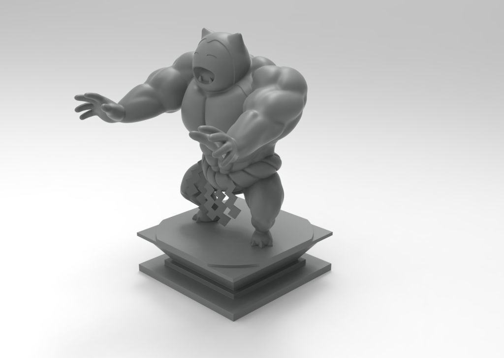 Ultra Swole Snorlax 3D print model_10
