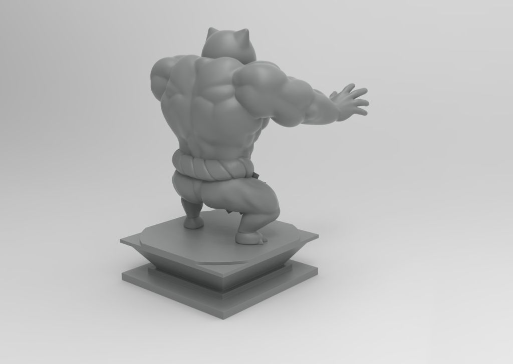 Ultra Swole Snorlax 3D print model_2