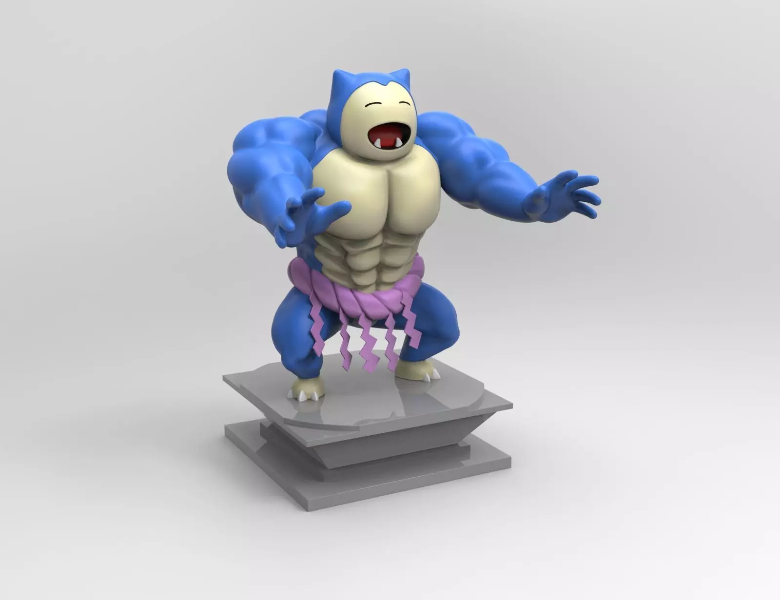Ultra Swole Snorlax 3D print model_0