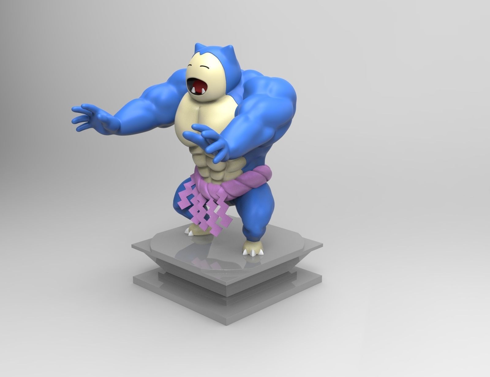 Ultra Swole Snorlax 3D print model_4