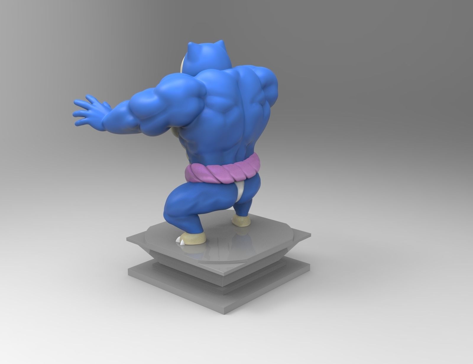 Ultra Swole Snorlax 3D print model_5