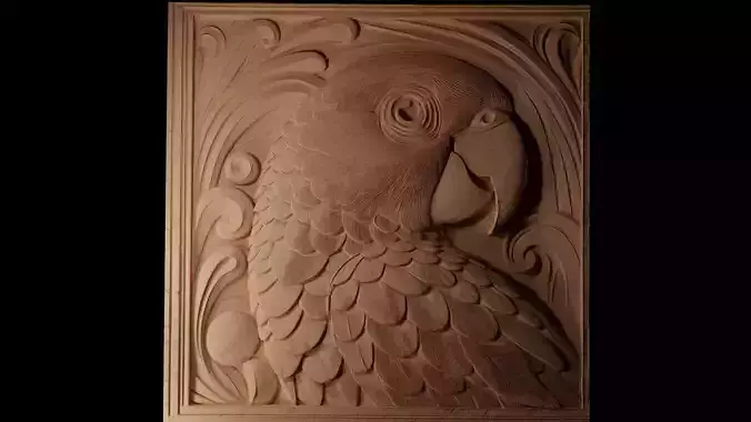 Conure CNC 3d Print High Relief Sand Casting