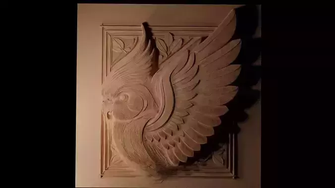 Cockatiel CNC 3d Print High Relief Sand Casting