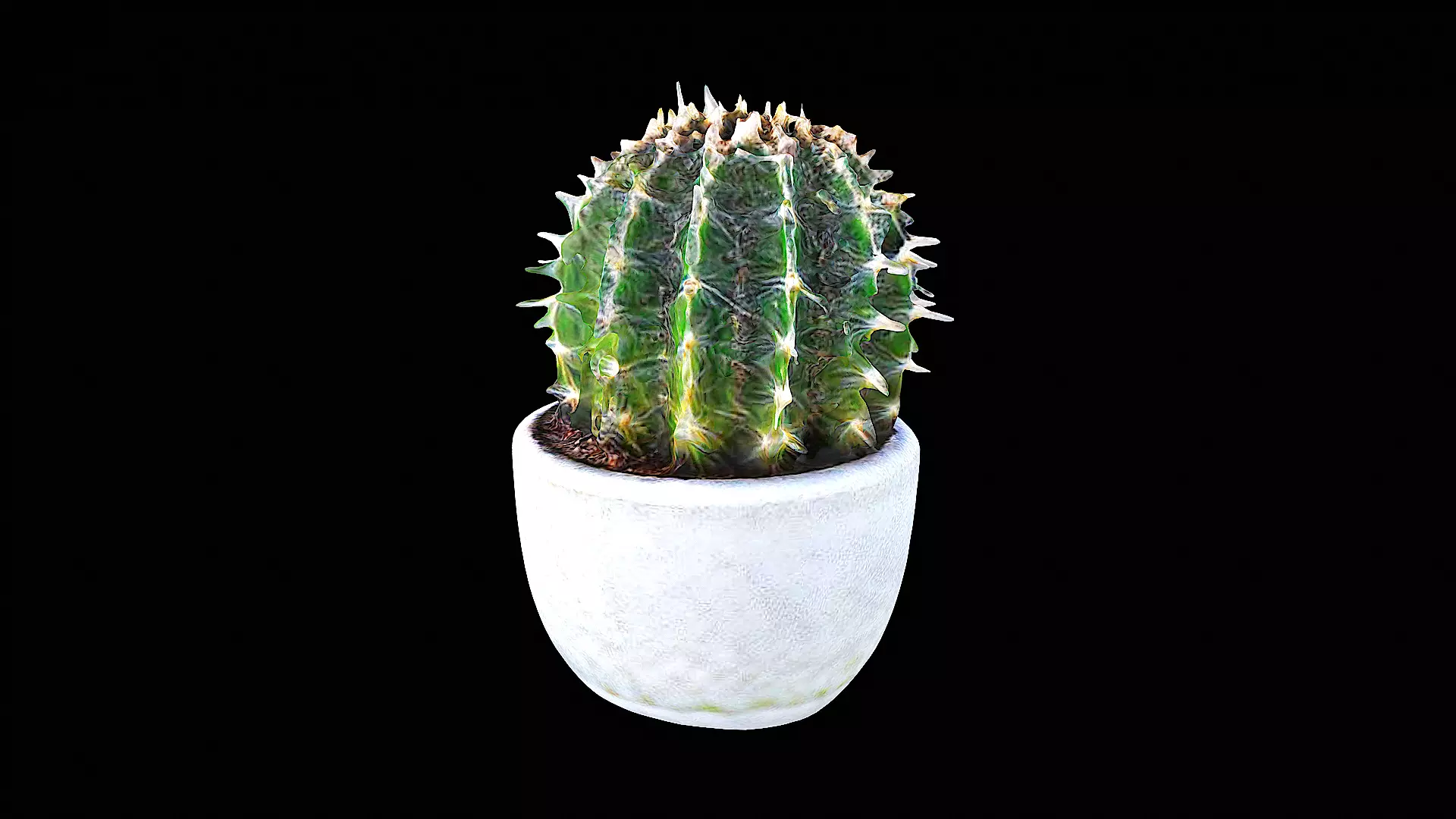 awesome plastic cactus 3D model_0