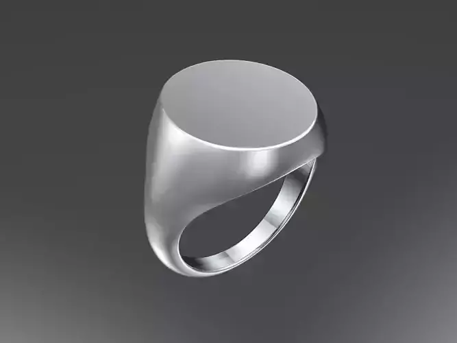Oval signet ring - base