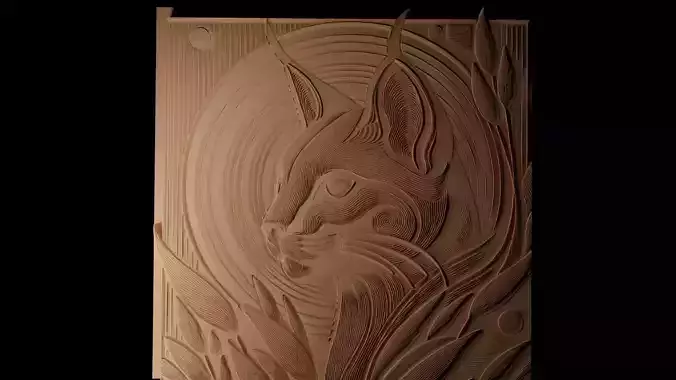 Caracal CNC 3d Print High Relief Sand Casting