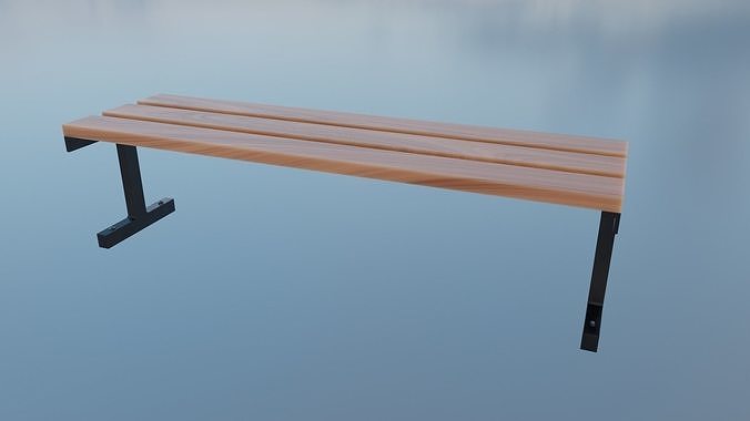 Simple Bench free VR / AR / low-poly 3D model | CGTrader