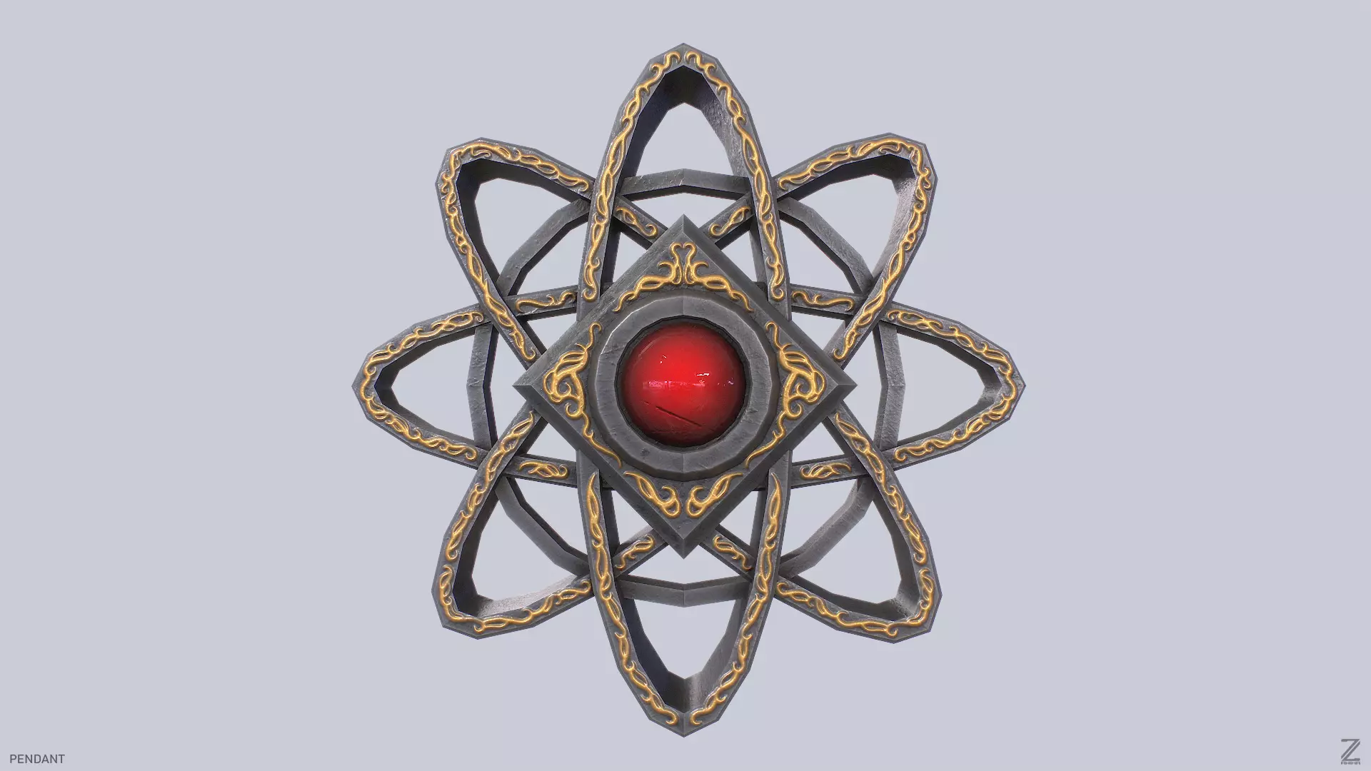 Pendant Low-poly 3D model