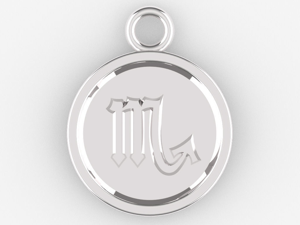Zodiac Pendant Collection 1 3D print model_32