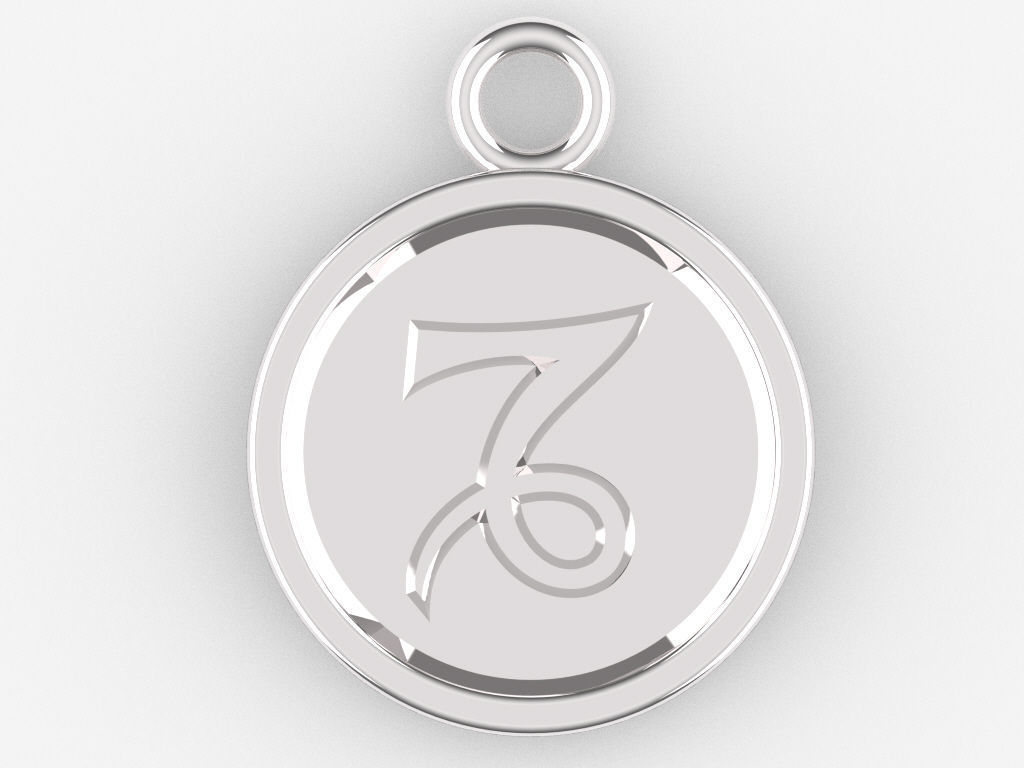 Zodiac Pendant Collection 1 3D print model_11