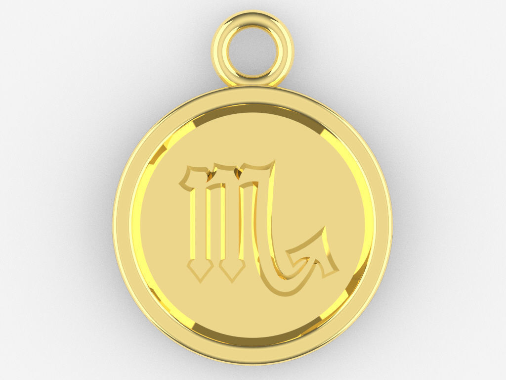 Zodiac Pendant Collection 1 3D print model_30