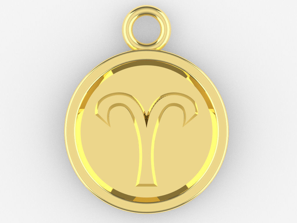 Zodiac Pendant Collection 1 3D print model_3