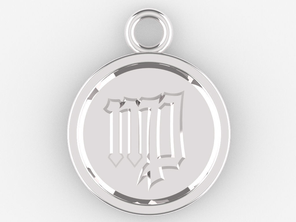 Zodiac Pendant Collection 1 3D print model_38