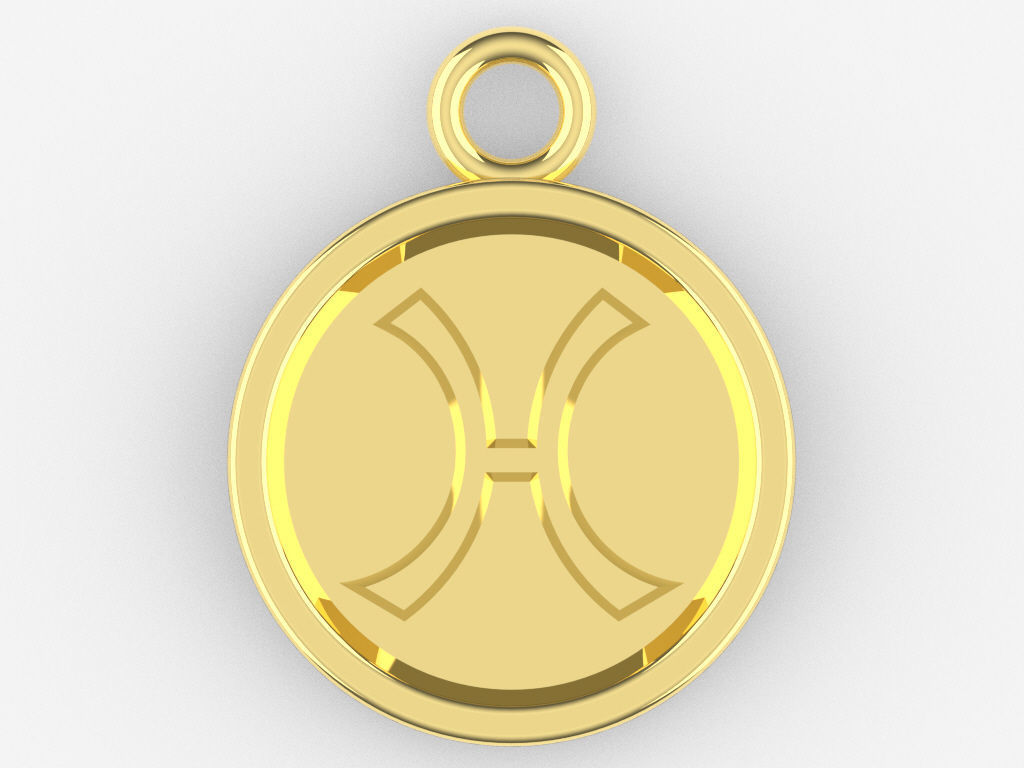 Zodiac Pendant Collection 1 3D print model_24