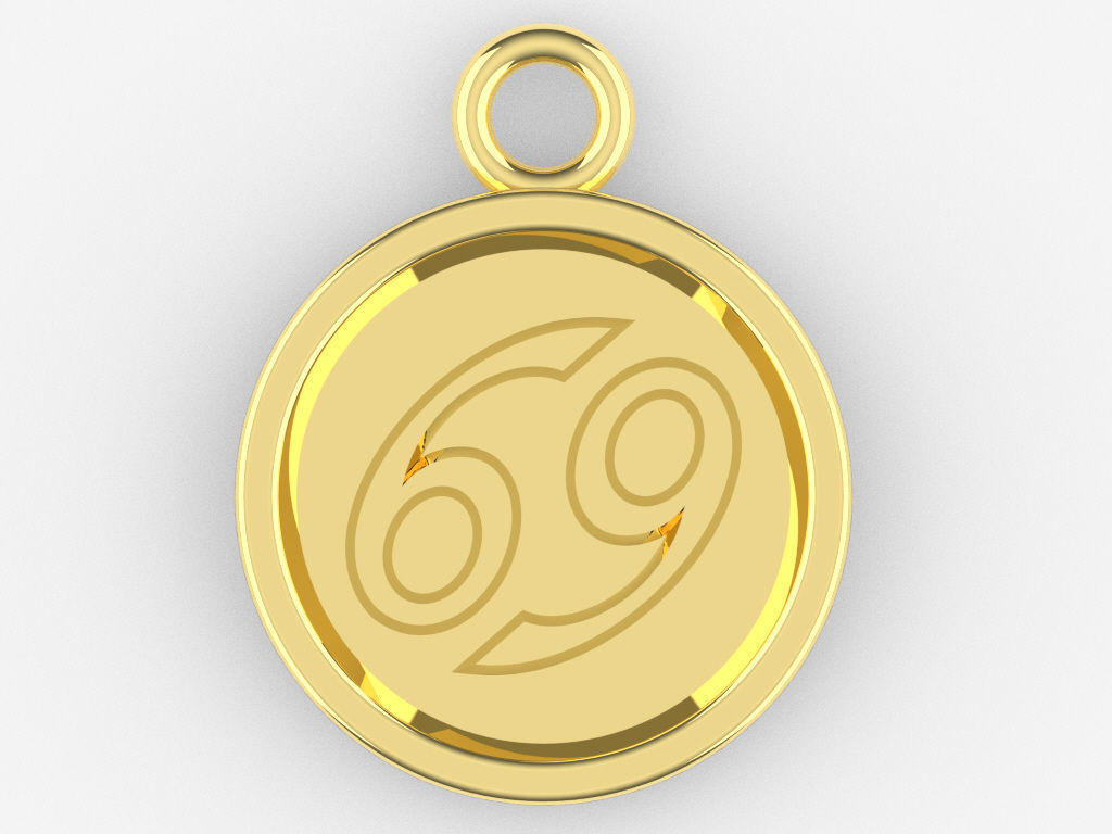 Zodiac Pendant Collection 1 3D print model_6
