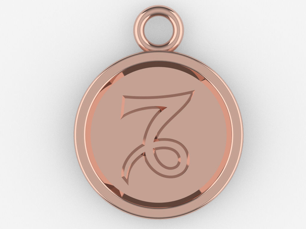 Zodiac Pendant Collection 1 3D print model_10