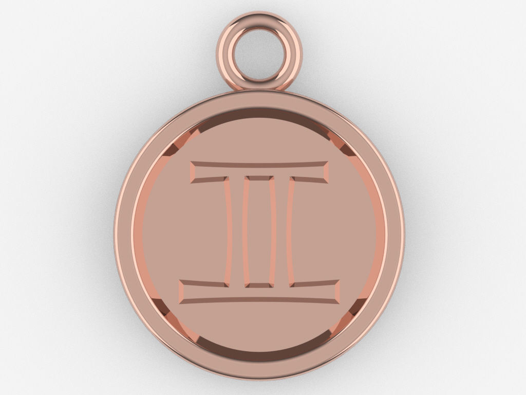 Zodiac Pendant Collection 1 3D print model_16