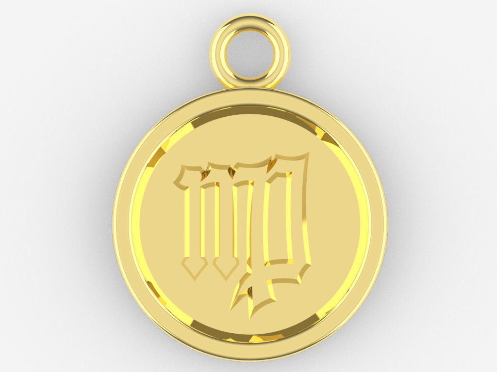 Zodiac Pendant Collection 1 3D print model_36