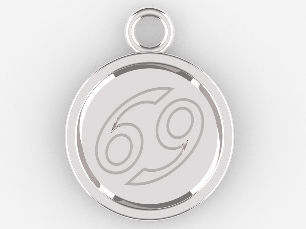 Zodiac Pendant Collection 1 3D print model_8