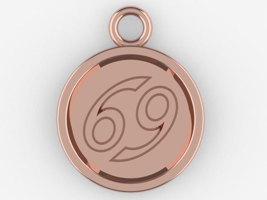 Zodiac Pendant Collection 1 3D print model_7