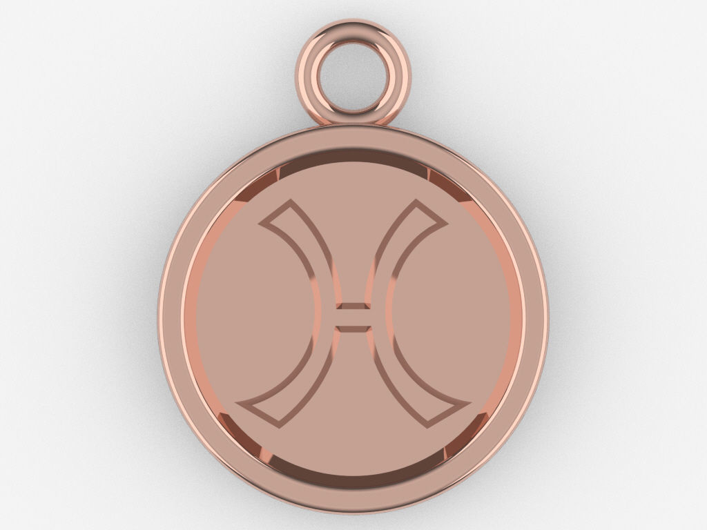 Zodiac Pendant Collection 1 3D print model_25