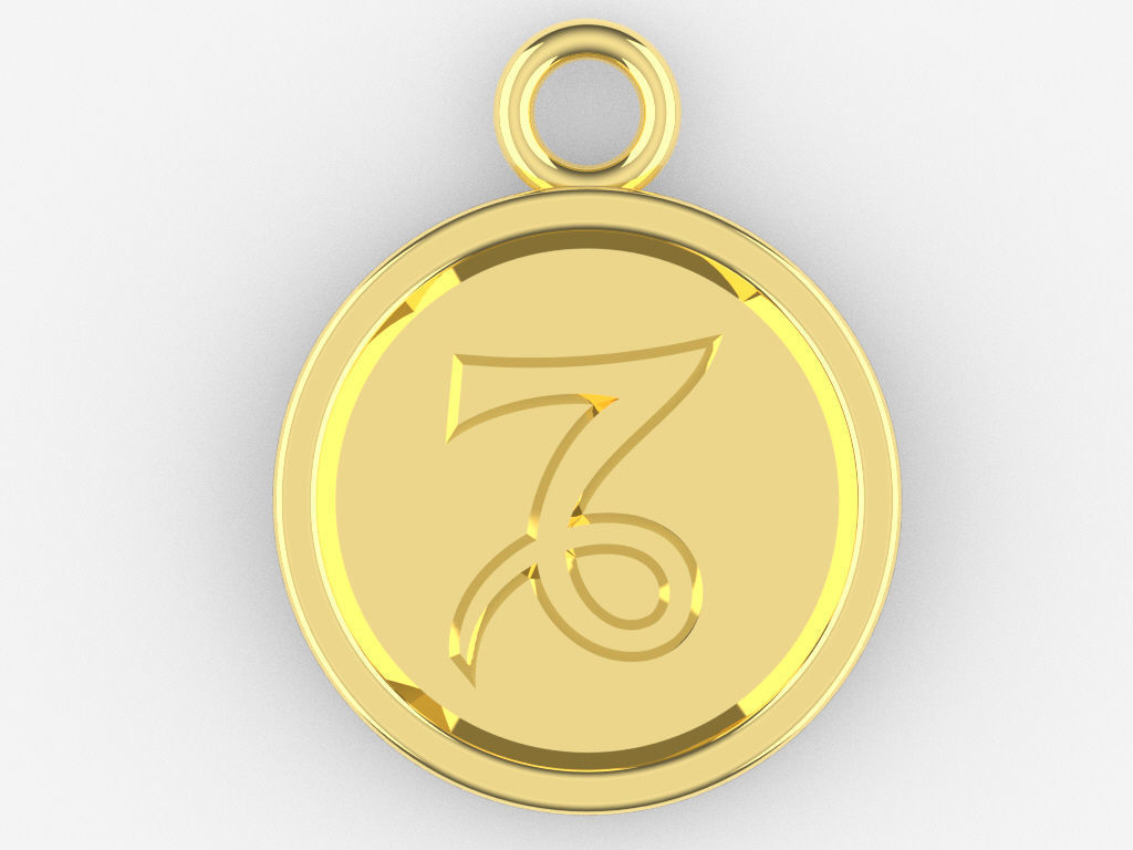Zodiac Pendant Collection 1 3D print model_9