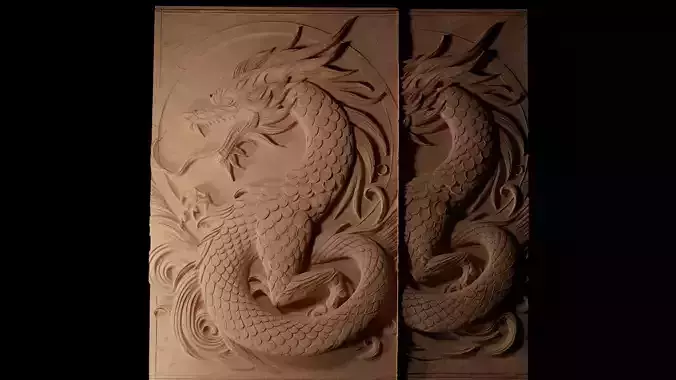 Black Shuck CNC 3d Print High Relief Sand Casting 3D print model