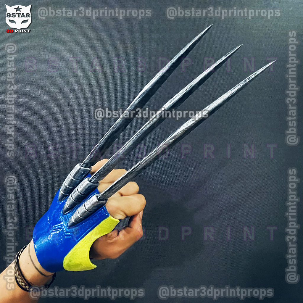 Wolverine Gloves Claw Weapon - Marvel Cosplay 3D print model_3