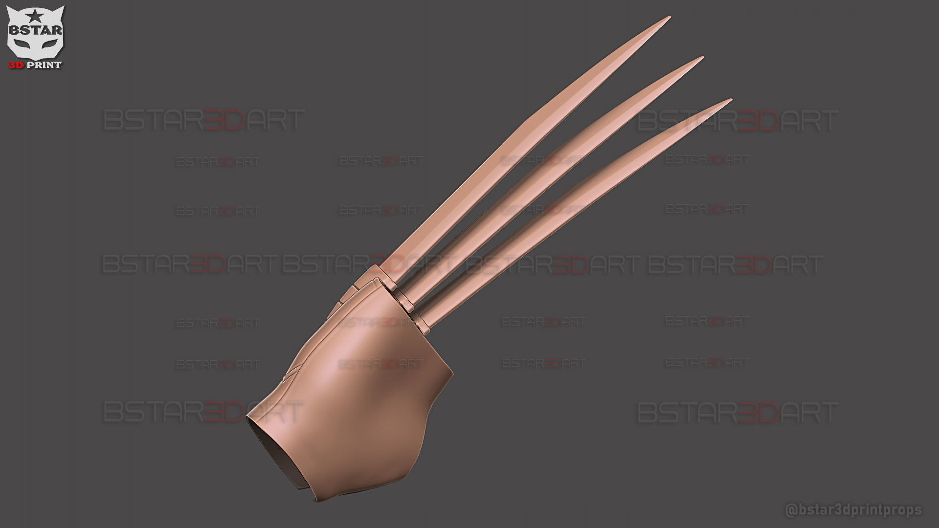 Wolverine Gloves Claw Weapon - Marvel Cosplay 3D print model_21