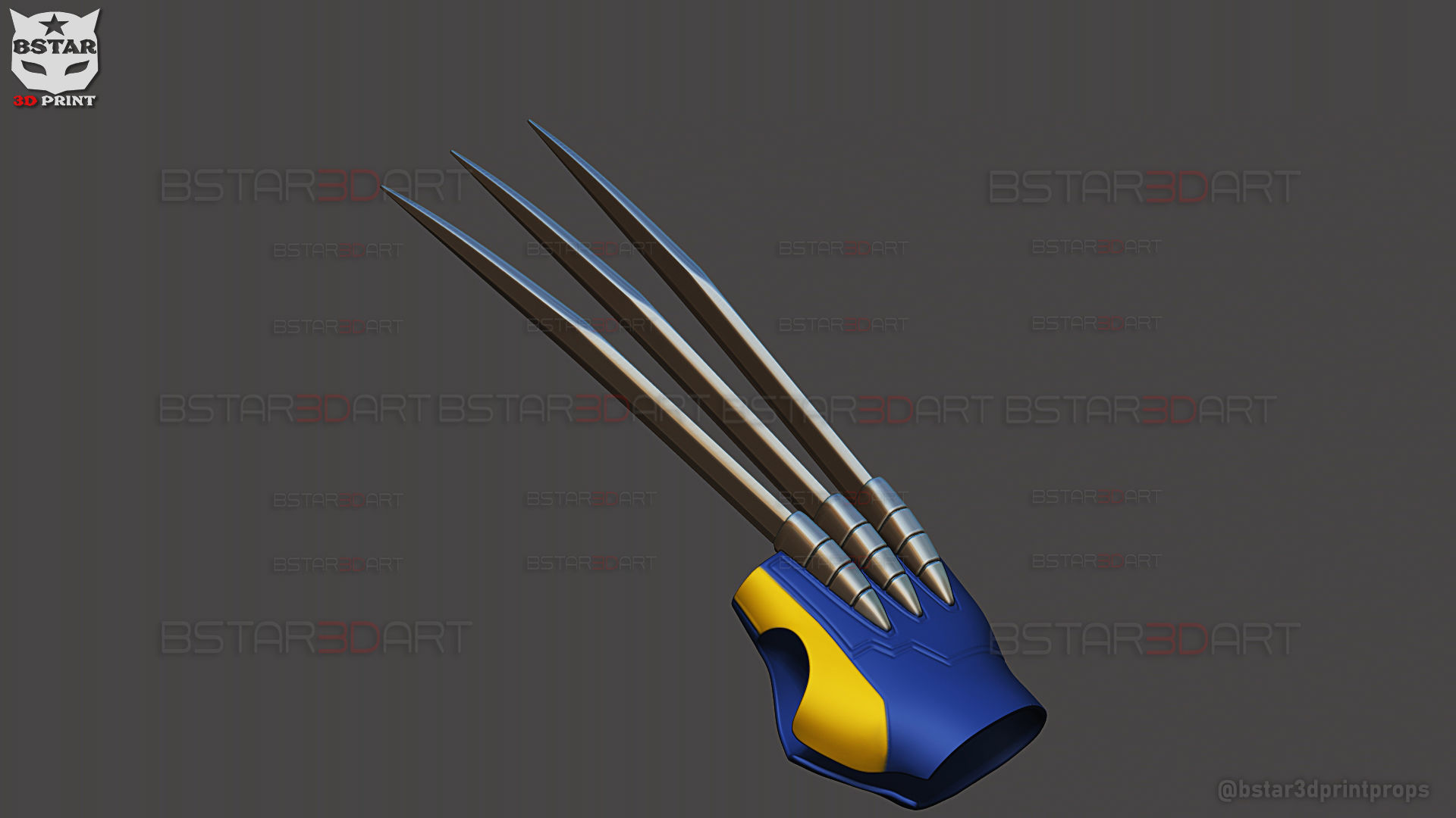 Wolverine Gloves Claw Weapon - Marvel Cosplay 3D print model_13