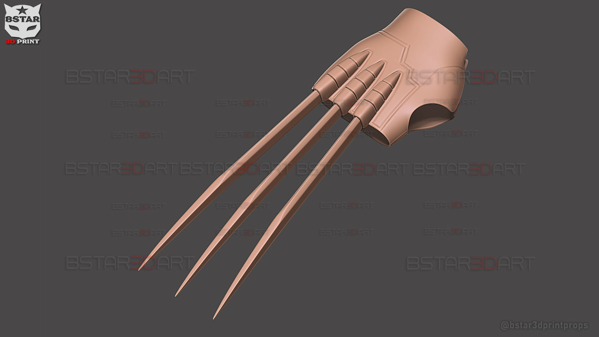 Wolverine Gloves Claw Weapon - Marvel Cosplay 3D print model_19