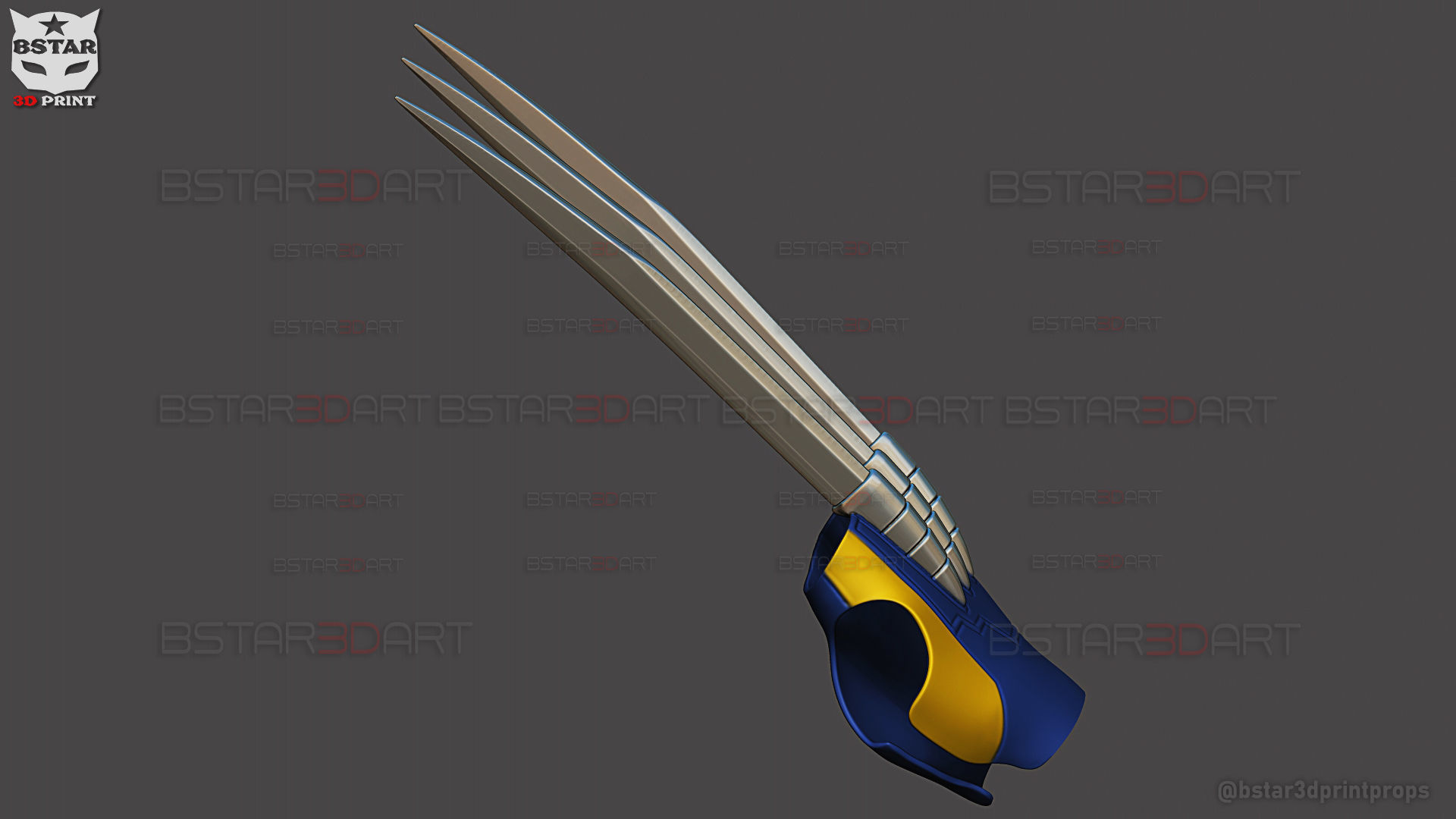 Wolverine Gloves Claw Weapon - Marvel Cosplay 3D print model_17