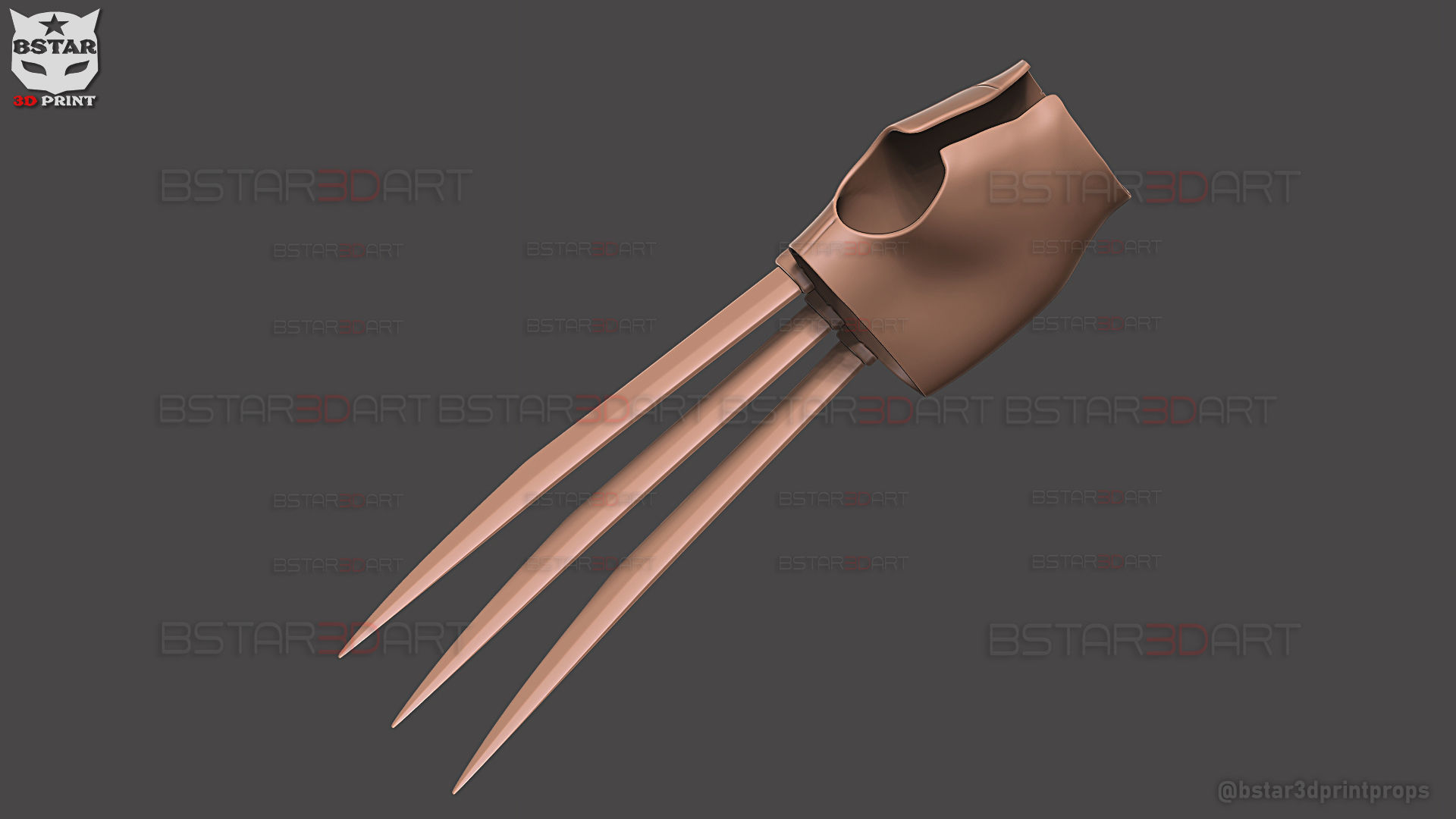 Wolverine Gloves Claw Weapon - Marvel Cosplay 3D print model_20