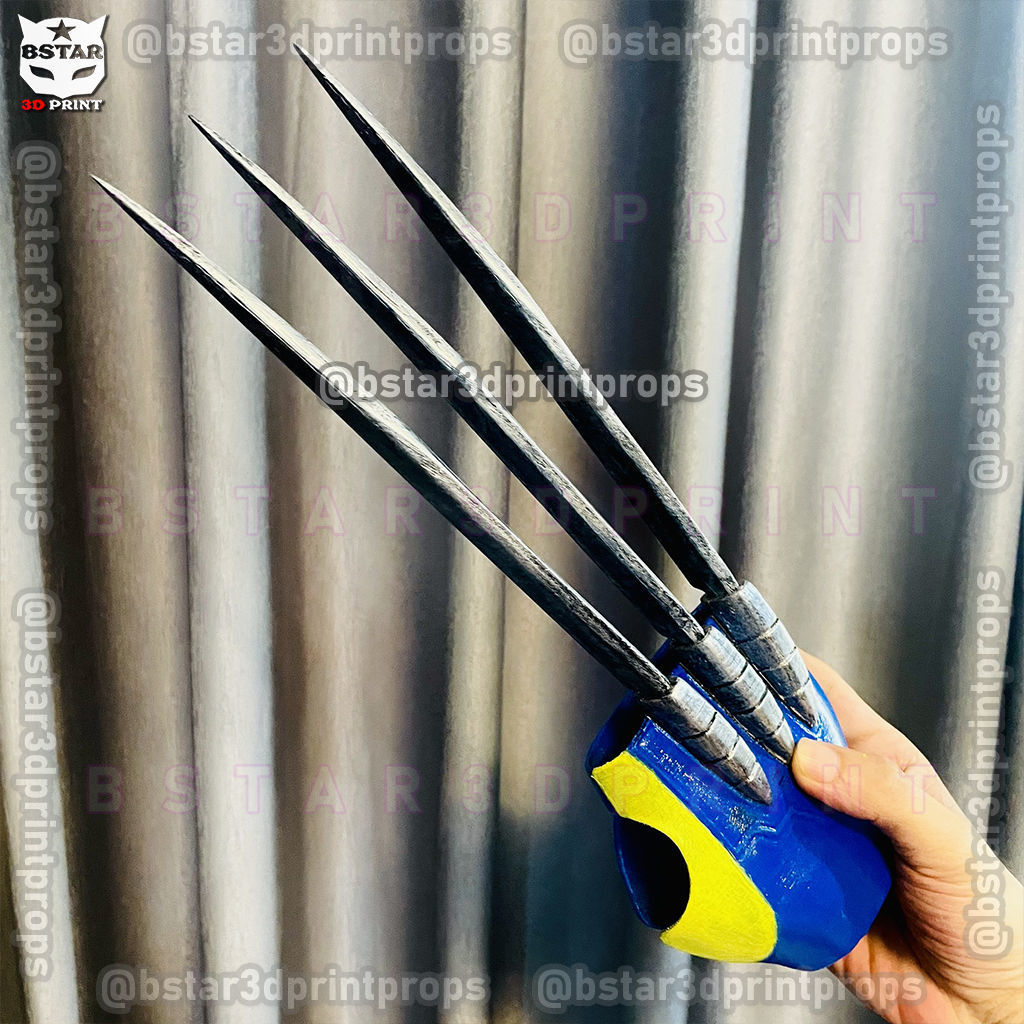 Wolverine Gloves Claw Weapon - Marvel Cosplay 3D print model_5
