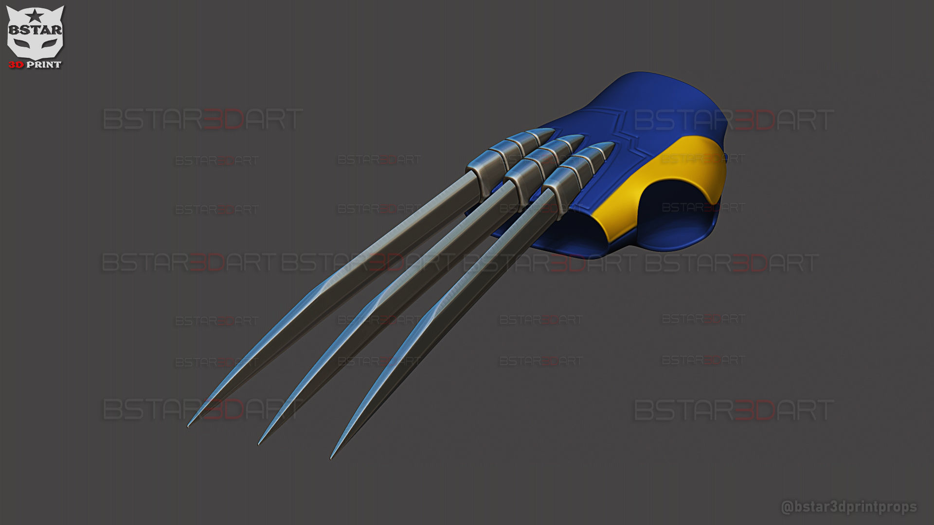 Wolverine Gloves Claw Weapon - Marvel Cosplay 3D print model_15