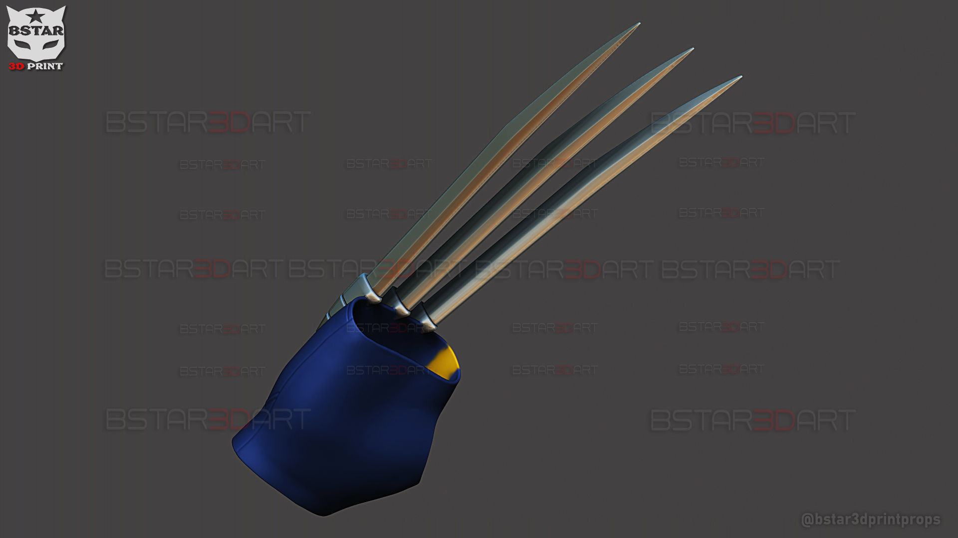 Wolverine Gloves Claw Weapon - Marvel Cosplay 3D print model_16